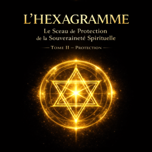 Illustrer l’hexagramme comme symbole de protection, d’équilibre et de stabilisation des forces opposées, représentant la sécurisation et la consolidation de la souveraineté spirituelle.